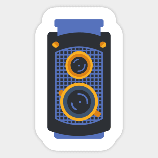 Whimsical retro TLR camera Sticker